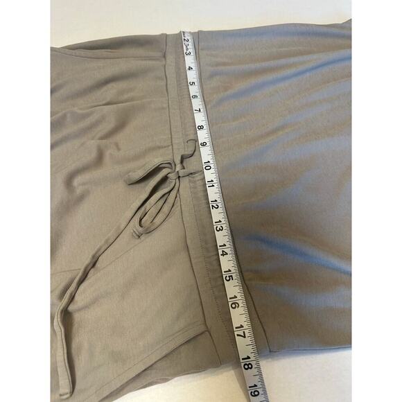 Haven Well Within Size Large Midi Dress 100% Cotton Tie Waist Lagenlook Neutral - Picture 10 of 10